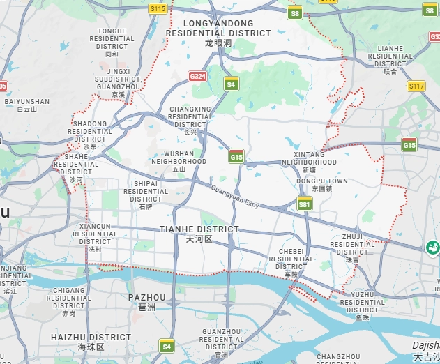 Geographic location map showing our company address